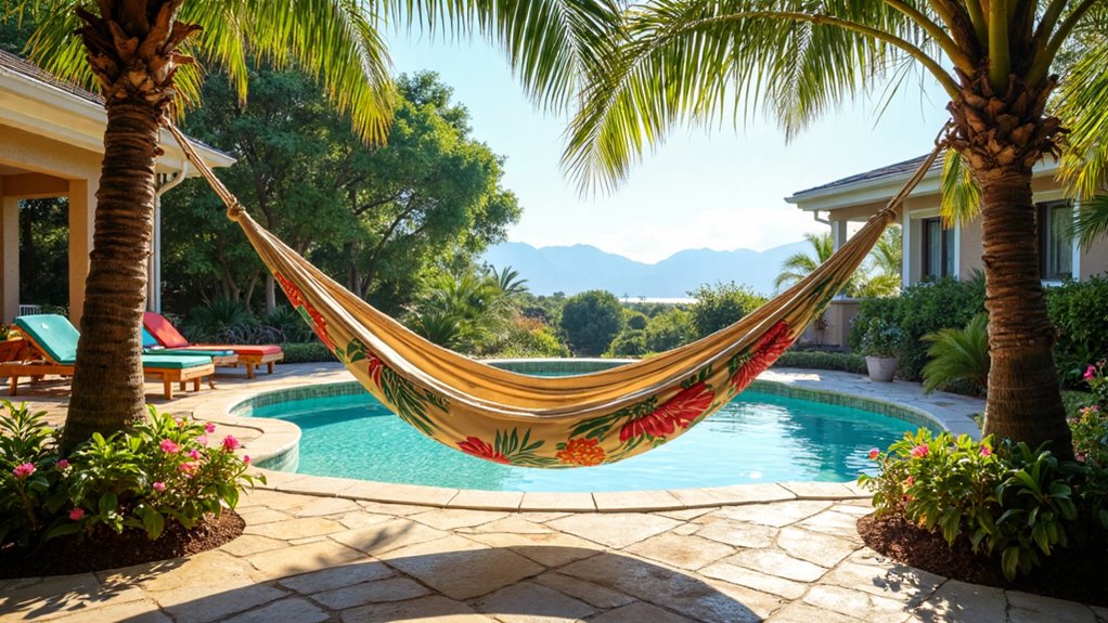 creating serene poolside ambiance